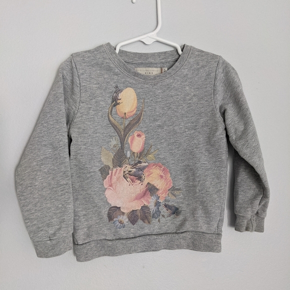 Stella McCartney Kids Other - Stella mccartney kids floral sweater grey